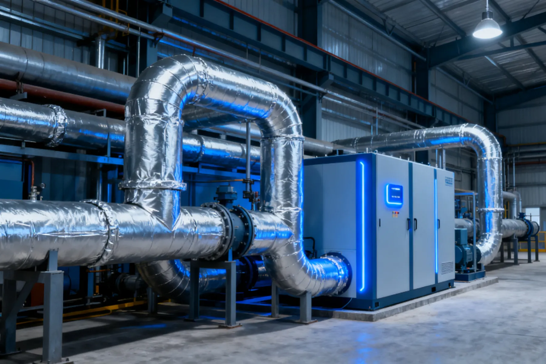 Cold storage pipe insulation